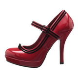 Rojo Charol 12 cm PINUP SECRET-15 Mary Jane Plataforma Zapatos de Salón
