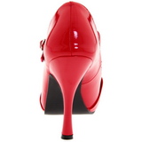Rojo Charol 12 cm retro vintage CUTIEPIE-08 Plataforma Zapatos de Salón