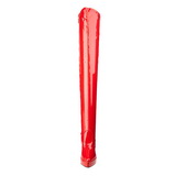 Rojo Charol 13,5 cm INDULGE-3000 Largas Botas Altas para Hombres