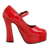 Rojo Charol 13 cm DOLLY-50 Zapatos de Salón para Hombres