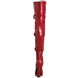 Rojo Charol 13 cm ELECTRA-3028 Largas Botas Altas para Hombres