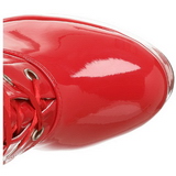 Rojo Charol 13 cm ELECTRA-3028 Largas Botas Altas para Hombres