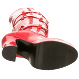 Rojo Charol 13 cm ELECTRA-3028 Largas Botas Altas para Hombres