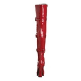 Rojo Charol 13 cm ELECTRA-3028 over knee botas altas con tacón