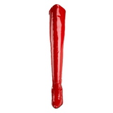 Rojo Charol 13 cm SEDUCE-3010 Largas Botas Altas para Hombres