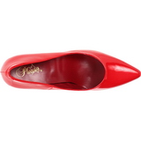 Rojo Charol 13 cm SEDUCE-420 zapatos de salón puntiagudos