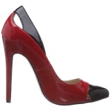 Rojo Charol 13 cm SEXY-22 Zapato Salón Clasico para Mujer