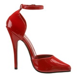 Rojo Charol 15 cm DOMINA-402 Zapatos de Salón para Hombres