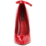 Rojo Charol 16 cm DAGGER-12 Fetish Zapatos de Salón
