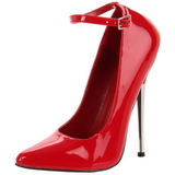 Rojo Charol 16 cm DAGGER-12 Fetish Zapatos de Salón