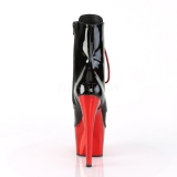 Rojo Charol 18 cm ADORE-1020 botines mujer con plataforma cromo