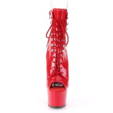 Rojo Charol 18 cm ADORE-1021 botines con suela plataforma mujer
