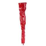 Rojo Charol 18 cm ADORE-3000 over knee botas altas con tacón