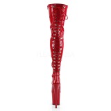 Rojo Charol 20 cm FLAMINGO-3063 Botas de mujer hasta la rodilla