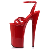 Rojo Charol 25,5 cm Pleaser BEYOND-012 Tacones Altos Plataforma