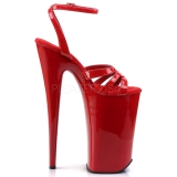 Rojo Charol 25,5 cm Pleaser BEYOND-012 Tacones Altos Plataforma