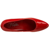 Rojo Charol 5 cm FAB-420W zapatos de salón tacón bajo