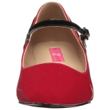 Rojo Charol 5 cm FAB-425 zapatos de salón tallas grandes
