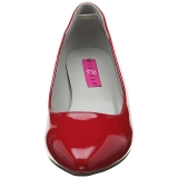 Rojo Charol 6,5 cm KITTEN-01 zapatos de salón tallas grandes