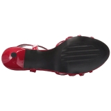 Rojo Charol 6 cm KITTEN-06 sandalias tallas grandes