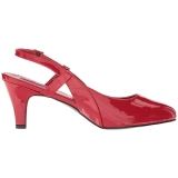 Rojo Charol 7,5 cm DIVINE-418 zapatos de salón tallas grandes