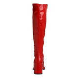 Rojo Charol 7,5 cm GOGO-300 Botas de mujer para Hombres