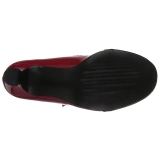 Rojo Charol 7,5 cm JENNA-06 zapatos de salón tallas grandes