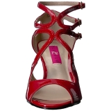 Rojo Charol 7,5 cm KIMBERLY-04 sandalias tallas grandes