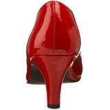 Rojo Charol 8 cm DIVINE-420W Zapatos de Salón para Hombres