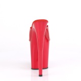 Rojo Jelly-Like 20 cm FLAMINGO-801N pantuflas de tacón pole dance