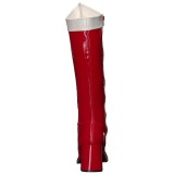Rojo Lacado 7,5 cm Funtasma GOGO-306 Botas Media Mujer