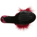 Rojo Plumas 10 cm CLASSIQUE-01F Zuecos de mujer para Hombres