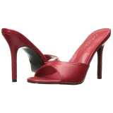 Rojo Polipiel 10 cm CLASSIQUE-01 zapatos de zuecos tallas grandes