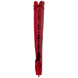 Rojo Polipiel 15 cm DELIGHT-3019 Botas Altas Plataforma