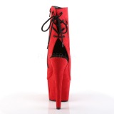Rojo Terciopelo 18 cm ADORE-1018FS botines de pole dance