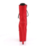 Rojo Terciopelo 20 cm FLAMINGO-1020FS botines de pole dance