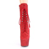 Rojo glitter 18 cm ADORE-1020FSMG exotic botines de pole dance