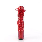 Rojo glitter 20 cm FLAMINGO-1020HG exotic botines de striptease