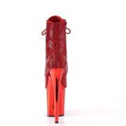 Rojo strass botines pleaser con plataforma 20 cm FLAMINGO-1020CHRS