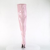Rosa 13 cm botas altas de caña ancha elásticos para hombres