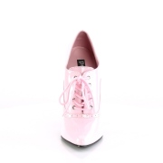 Rosa 15 cm DOMINA-460 zapatos oxford con tacones altos