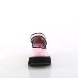 Rosa 6 cm SPRITE-01 emo maryjane zapatos con hebilla ancha