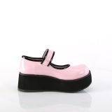 Rosa 6 cm SPRITE-01 emo maryjane zapatos con hebilla ancha