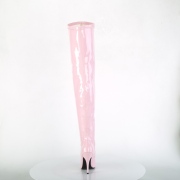 Rosa Charol 13 cm SEDUCE-3000 Largas Botas Altas para Hombres