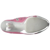 Rosa Neon 15 cm DELIGHT-600SK-02 Zapatos de lona con tacón
