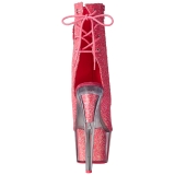 Rosa brillo 18 cm ADORE-1018G botines con suela plataforma mujer