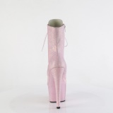 Rosa glitter 18 cm ADORE plataforma botines tacn alto mujer