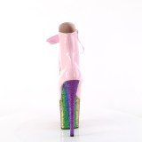 Rosa glitter 20 cm FLAMINGO-1020HG exotic botines de pole dance