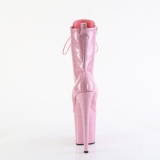 Rosa glitter 20 cm plataforma botines tacn alto mujer