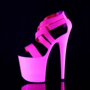 Rosa neon 20 cm FLAMINGO-869UV Zapatos con tacones pole dance